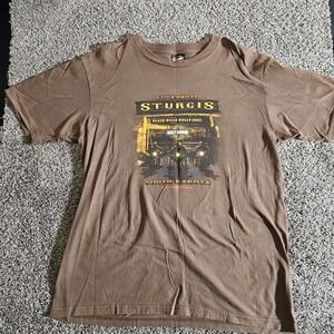 Harley-Davidson t shirt Mens XL Sturgis Brown Graphic Short Sleeve
